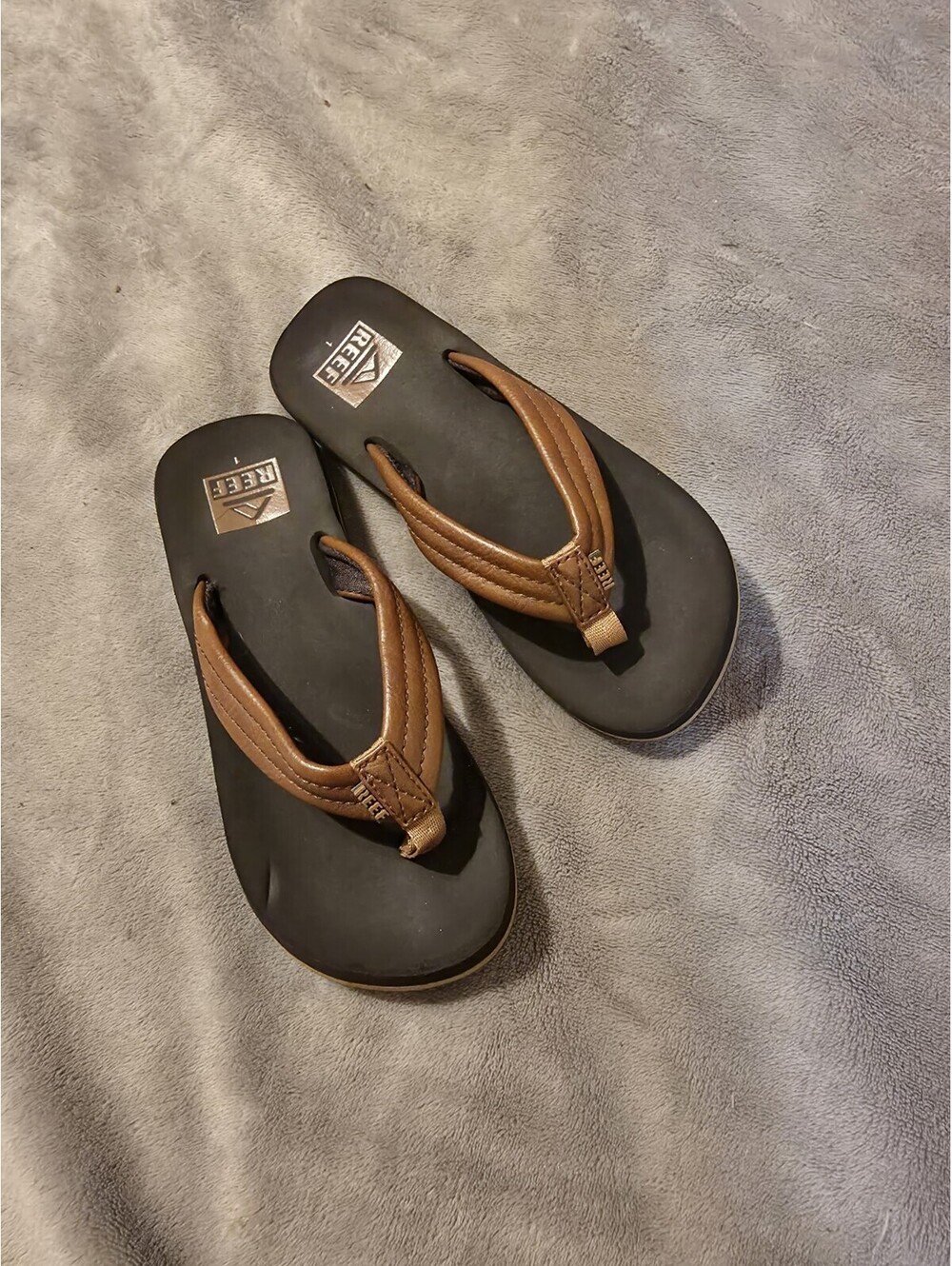Reef Kids’ Twinpin, Brown Flip Flop Sandals, Boys’ Size 1
